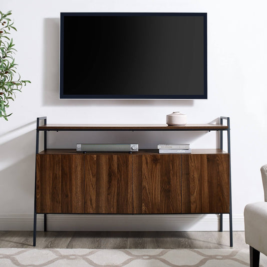 Carbon Loft Lahuri 52-Inch Modern TV Stand Console - Dark Walnut YWS1_T5QEF00