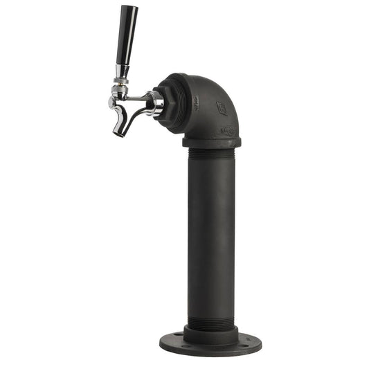 Draft Beer Tower - Black Iron - Single Tap - Standard Stainless Steel Faucet Buffalo Brew Fab LNZ0_O6UVV82