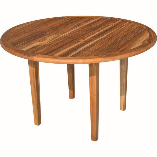 Deco Teak Oasis 48in Wide Round Outdoor Teak Dining Table - RD-TB-2 PUL7_Q3FSQ23