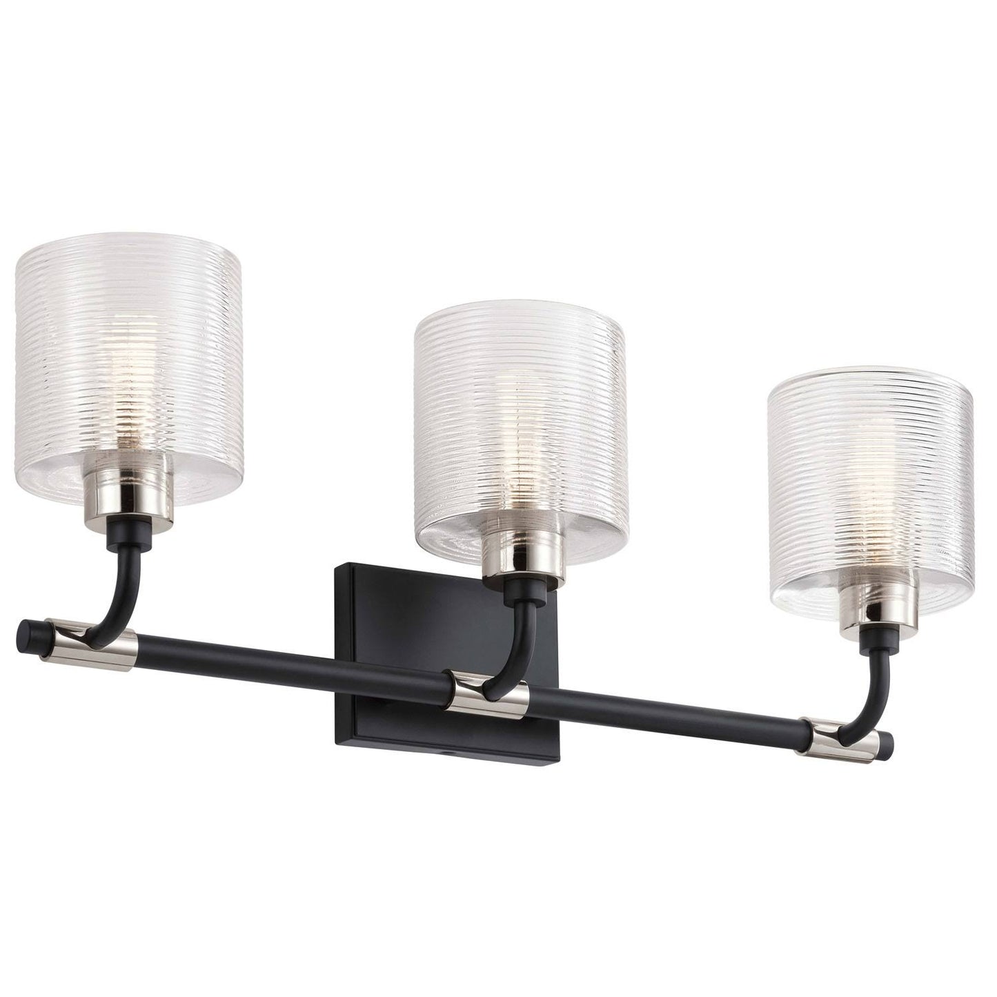 Kichler Lighting 55107BK Harvan - 3 Light Bath Vanity Black Finish NXL5_L0VOH65