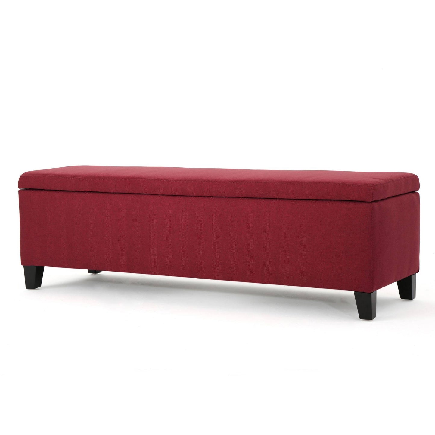 51.25x22 Red and Brown Solid Rectangular Storage Ottoman BZS9_N1LJH06