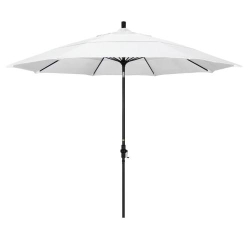 California Umbrella 11 ft. Fiberglass Double Vent Sunbrella Tilt Market Umbrella, Size: 72, Beige MPR4_S5GED63