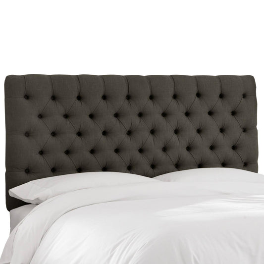 Skyline Furniture Linen Slate Tufted Headboard, Full HPD9_A0UDU18