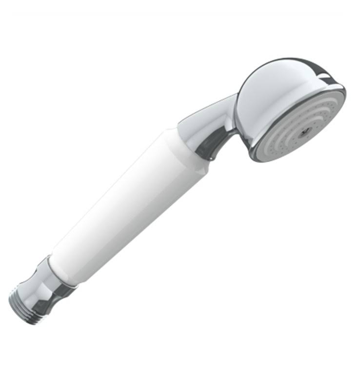 Watermark Daniela 6 1/2x22 2.0 GPM Single-Function White Acrylic Handshower in Aged Brass, SKU: SH-S525-A-APB DXR0_Q7QNN53