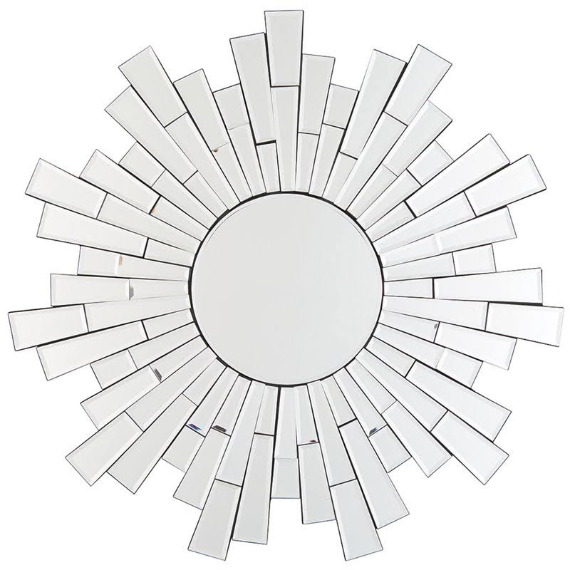 Bowery Hill Round Decorative Mirror in Silver - BH-4752-1970205 YZC4_L4VRJ76