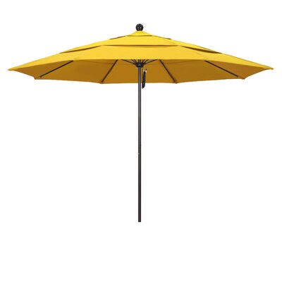 Benson 11& Market Umbrella Frame Color: Bronze, Fabric: Olefin-Lemon KBL0_T9YQR46