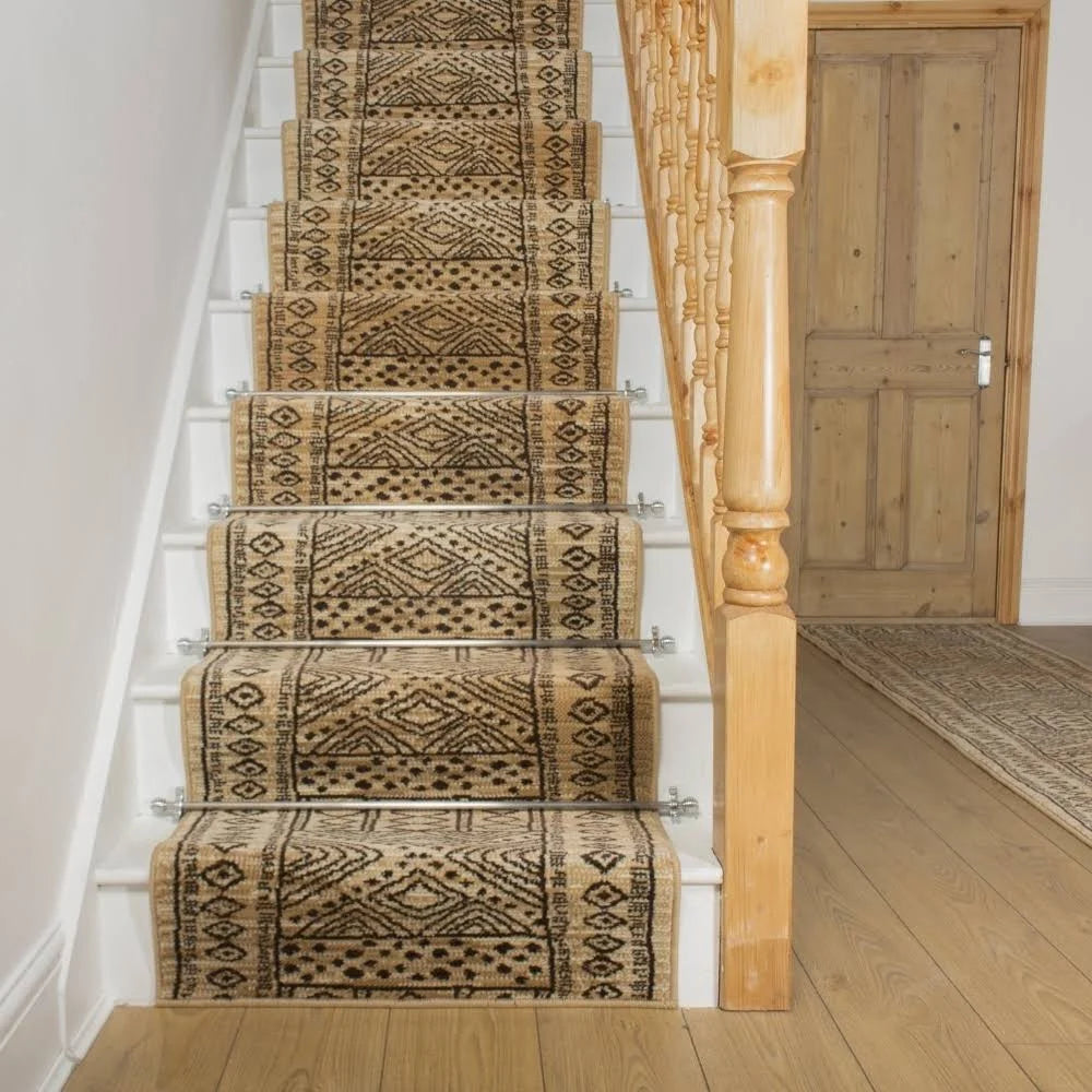 runrug USA Afrikans Berber Stair Carpet Runner Length: 24 foot, WI GFH9_L2SZZ47