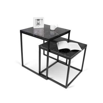 AllModern Caesar Nesting Tables Color: Black / Black NXH9_I4TXA68