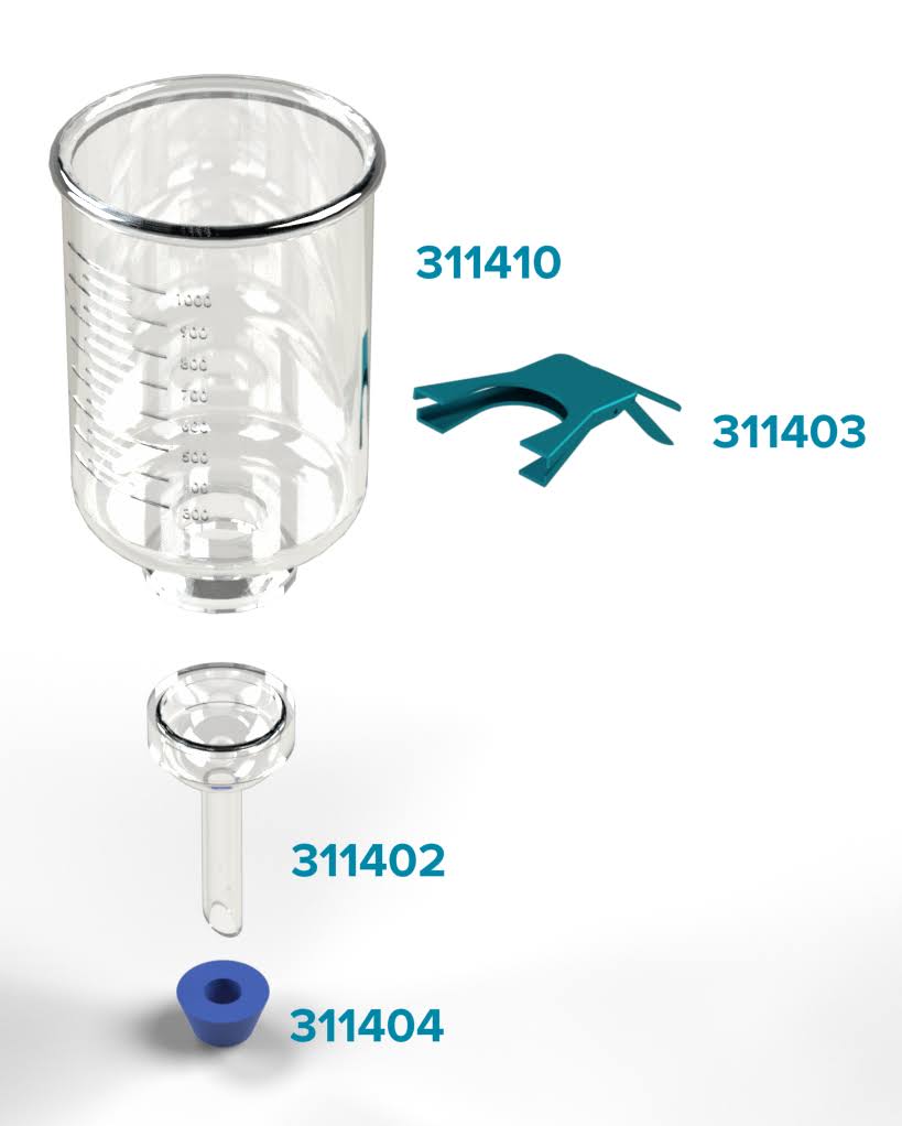 47 mm Glass Microanalysis Holder, 1000 mL, Advantec kg 47 XKL8_C4PUD30