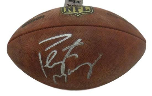 DenverAutographs 15877 Peyton Manning Autographed Denver Broncos Authentic NFL JSA Football AHL8_L4RNE92