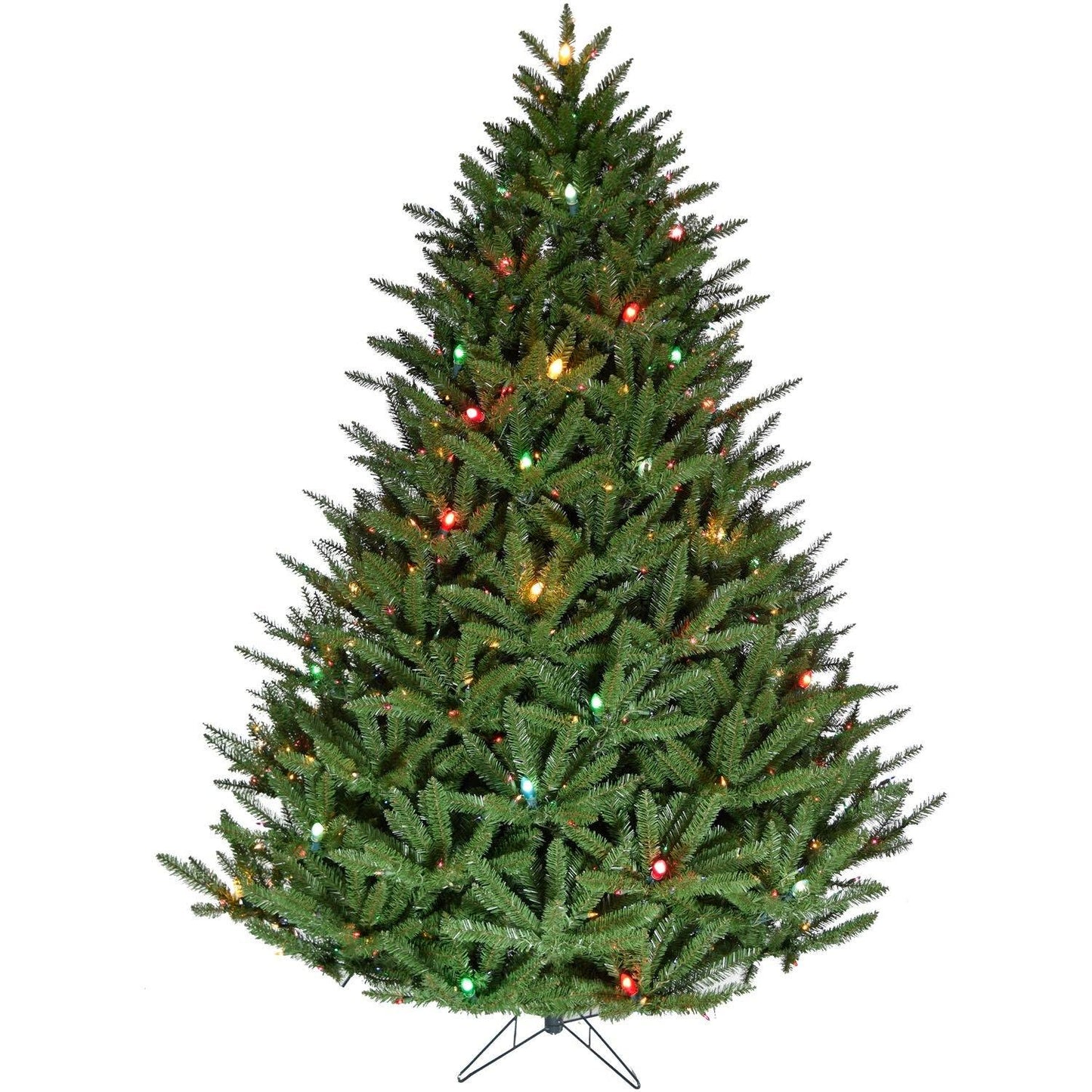 Fraser Hill Farm 9-ft Centerville Pine Christmas Tree with Multi-Color LED String Lighting | FFCVC7090-6GR TFM3_Q2YWV28