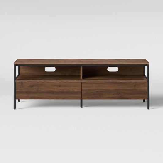 Loring TV Stand with Drawers Walnut Brown - Project 62 DLV9_R3TEU80