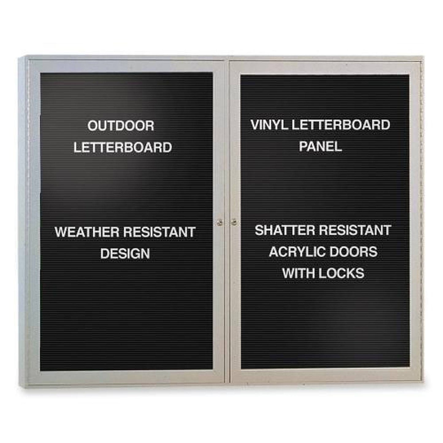 Ghent Outdoor Enclosed Letter Board, 4& H x 3& W MRK4_H8CUJ34