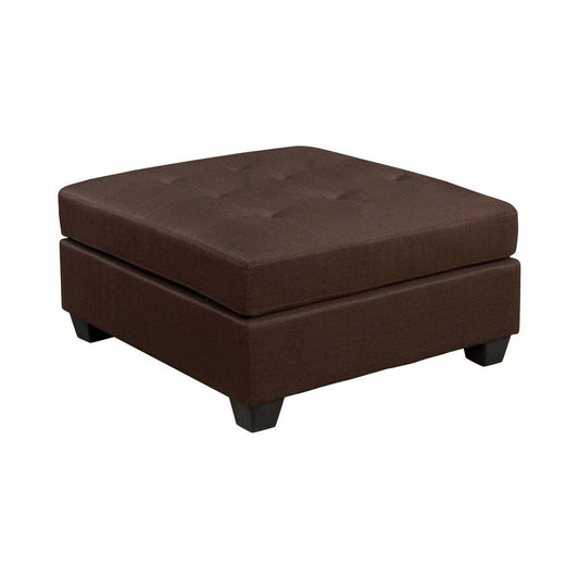 Furniture of America Isobel Brown Square Ottoman VGS0_Z2RYA36