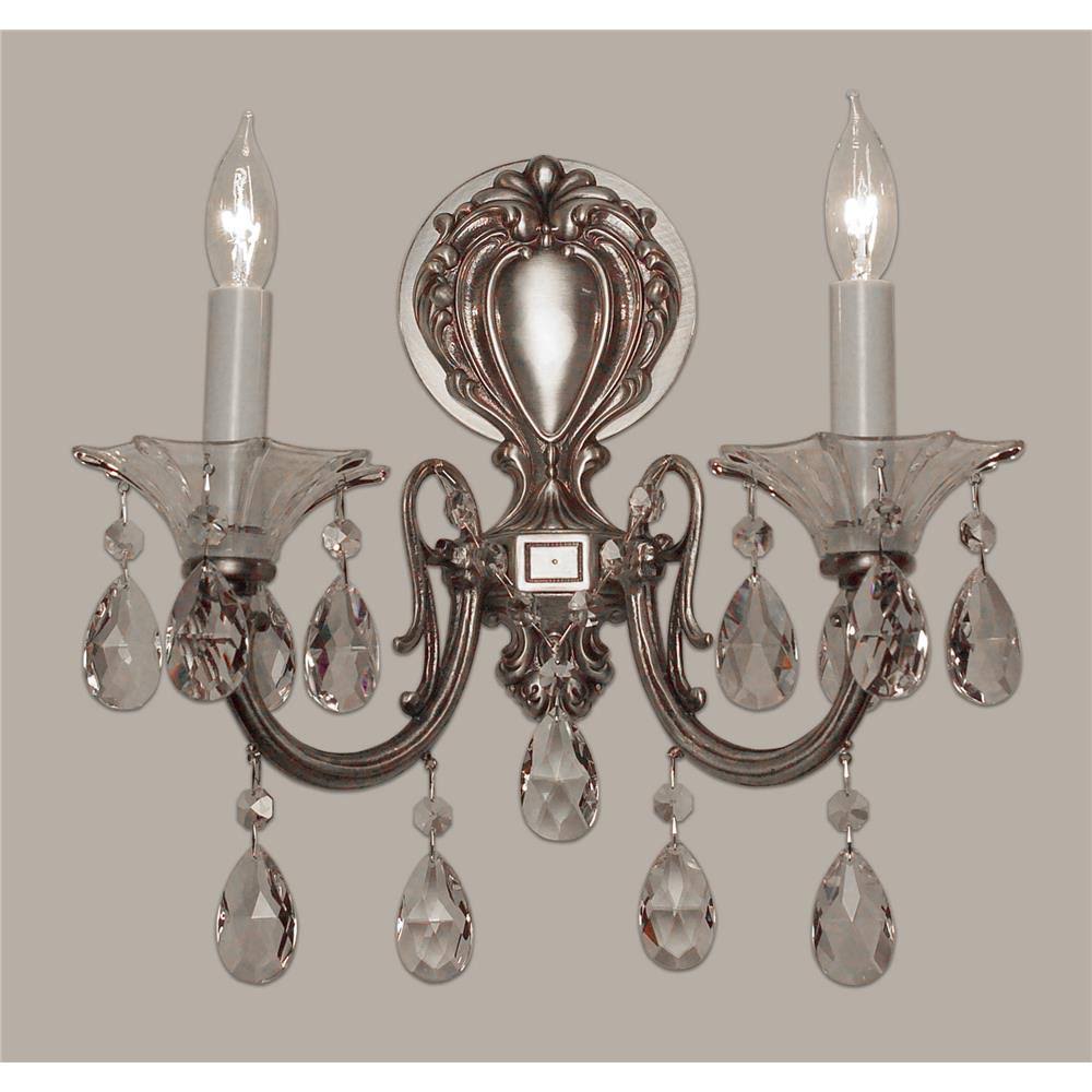 Classic Lighting 57052 RB CP Via Lombardi Wall Sconce in Roman Bronze with Crystalique-Plus XWU6_A2ETN91