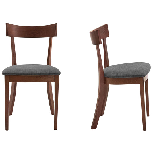 Set of 3 Brown and Gray Contemporary Side Chairs 32x22 LAX1_C6NMB53