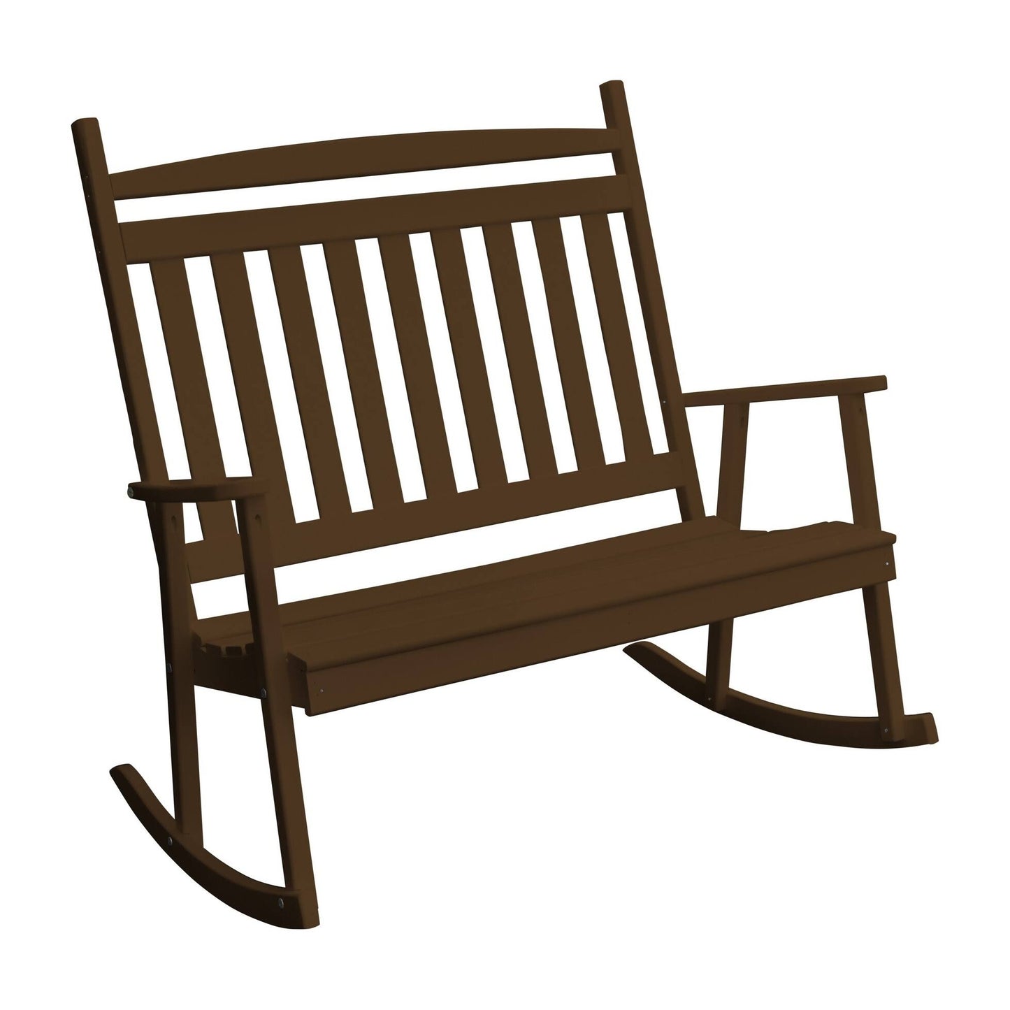 Pine Double Classic Porch Rocker - Coffee RYI6_E0MXB10