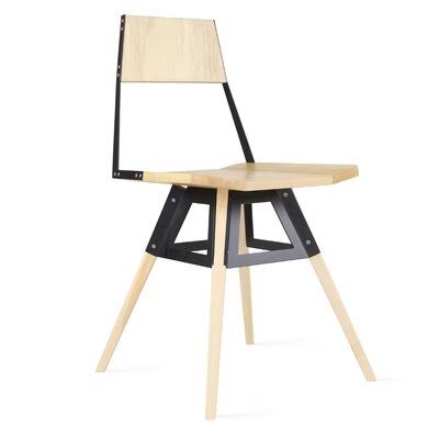 Tronk Design Clarke Solid Wood Dining Chair Finish: Maple/Black HDI0_F3XGB30