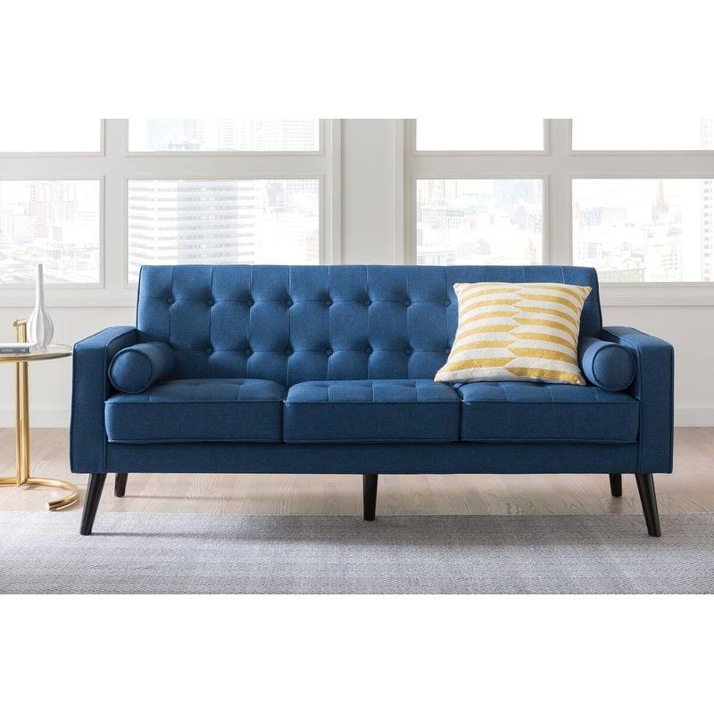 Valadez Mid Century Upholstered Tufted Sofa - Blue ZHB1_O1ZZX95