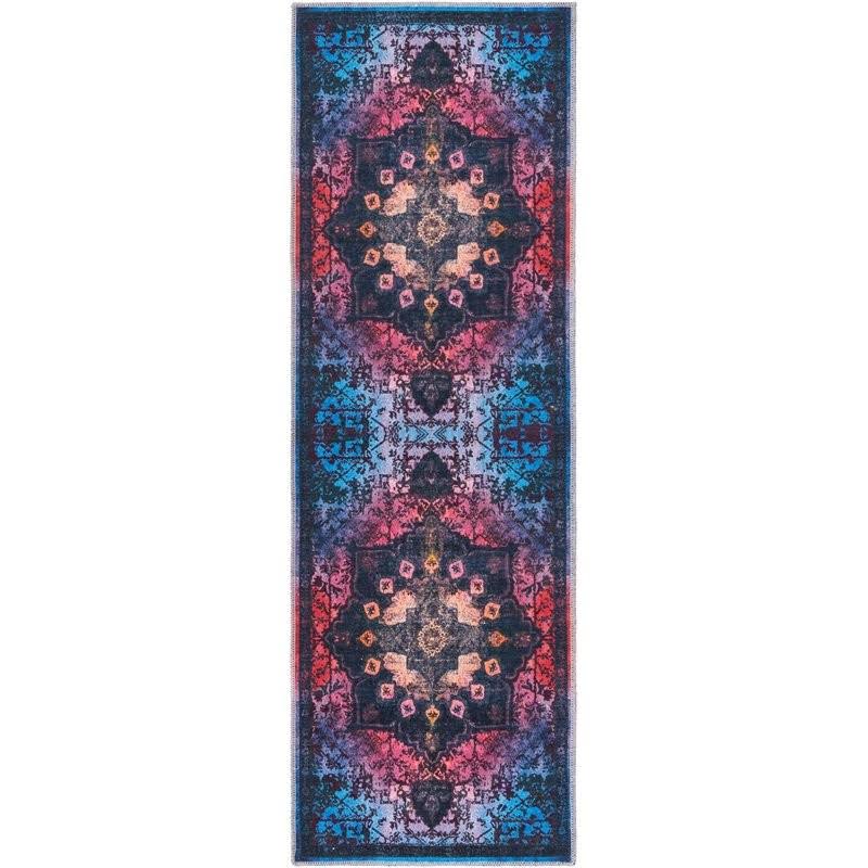 Unique Loom Renaissance Medallion Rug 2& x 6& Runner Multi/Black EVB6_M1ZGC17