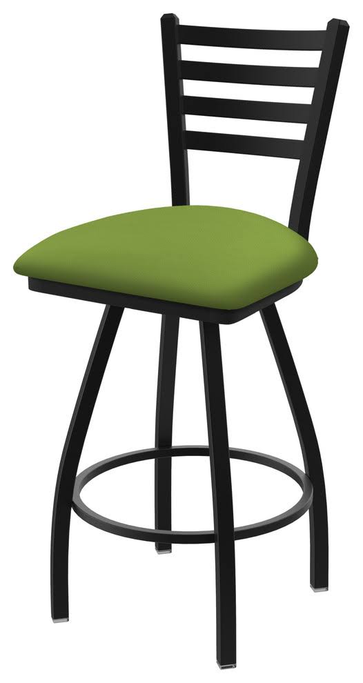 Holland Bar Stool XL 410 Jackie 30x22 Swivel Bar Stool with Black Wrinkle Finish and Canter Kiwi Green Seat WZK2_U8ZJK70