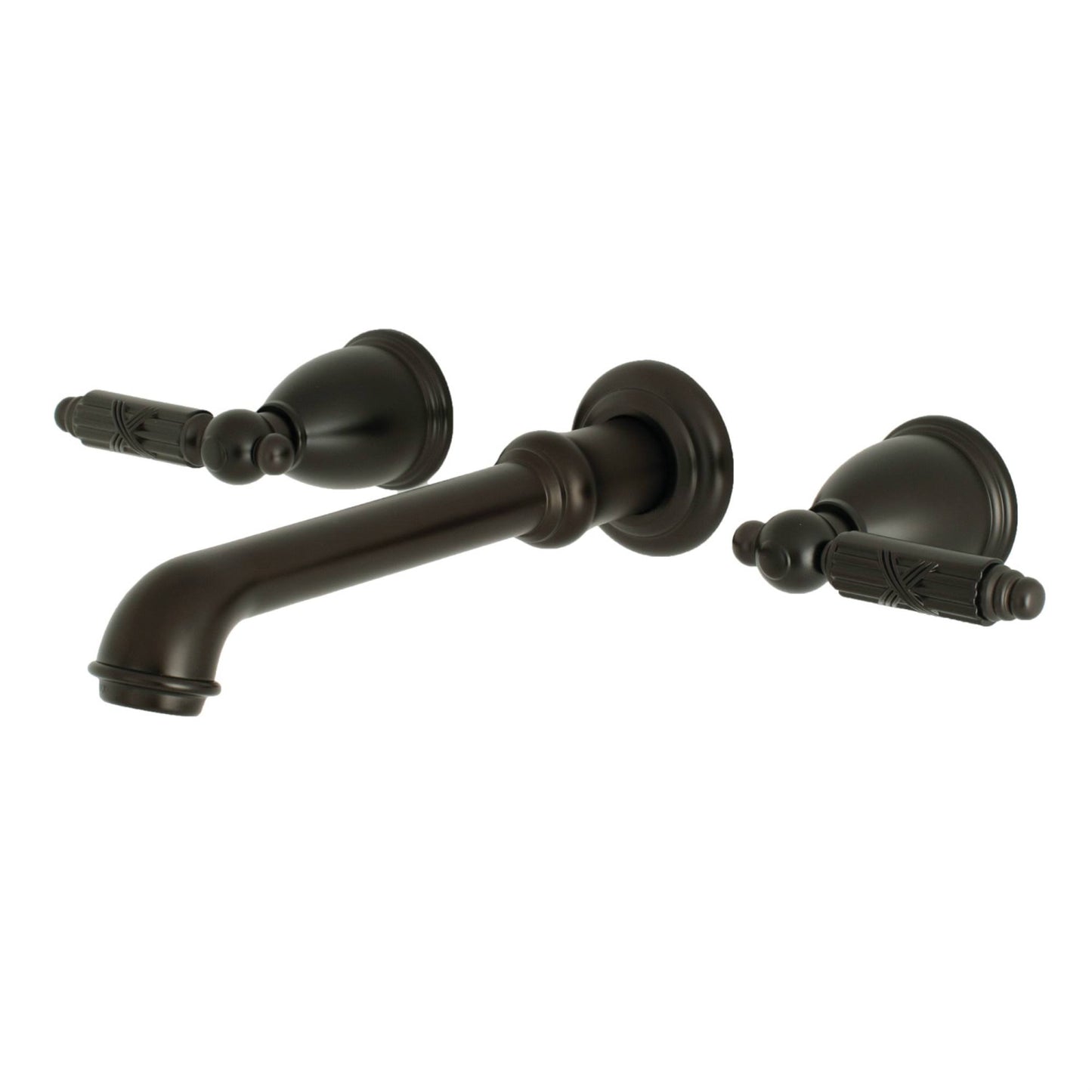 Kingston Brass KS7125GL Georgian Two-Handle Wall Mount Bathroom Faucet, Oil Rubbed Bronze JIX4_N4RSV16