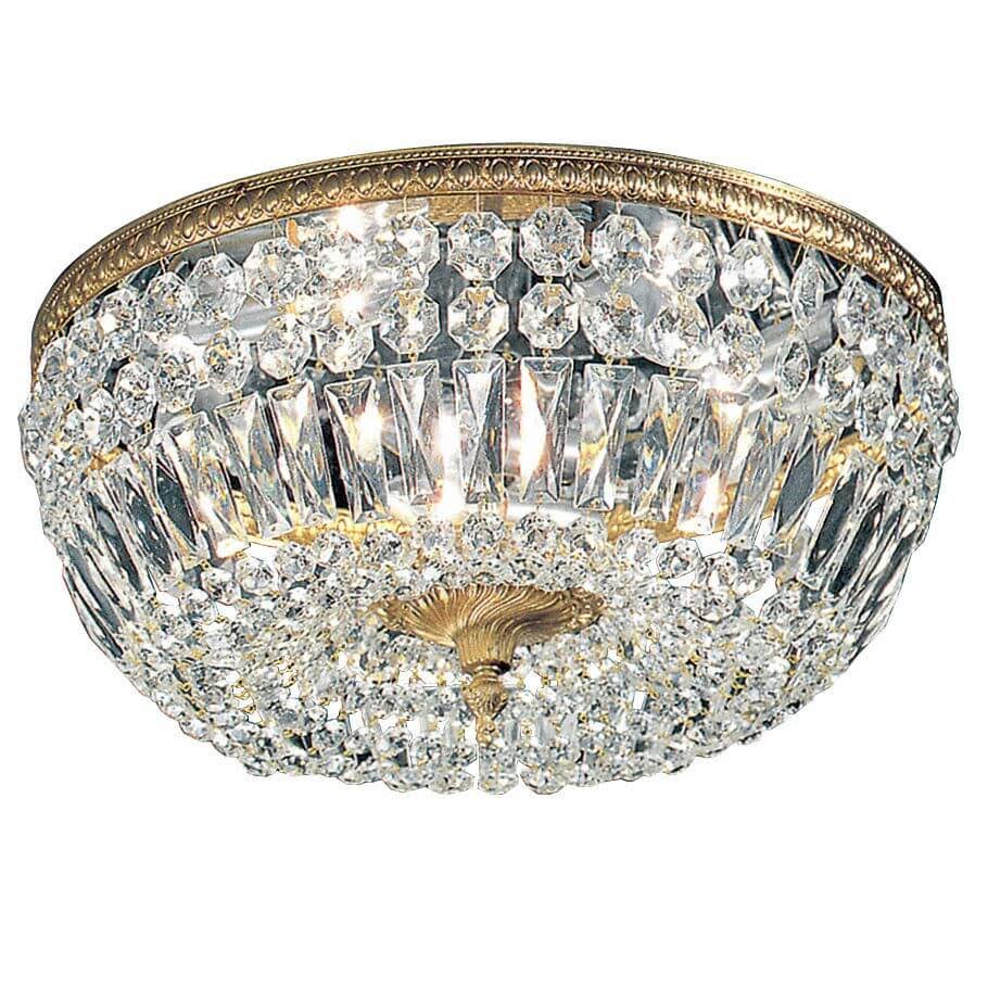 Classic Lighting Crystal Baskets Flush Mount Ceiling Light - Olde World Bronze 52518 OWB I ZJC6_B9GHM69