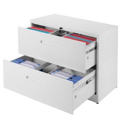 Metal File Cabinet Inbox Zero Color: White AQA4_R9CQW05