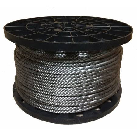 1/4 inch Stainless Steel Cable Railing Wire Rope 1x19 Type 316 (250 Feet) JUF8_F4GNJ30