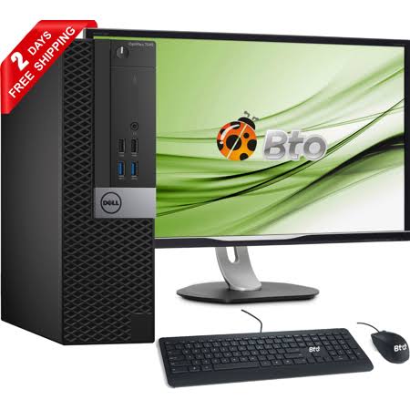 Dell 7040 SFF Computer Core i5 6th 3.4GHz, 8GB Ram, 2TB Hdd, New 22 inch LCD, Keyboard and Mouse, Wi-Fi, Win10 Pro Desktop PC (R MHZ1_Q5QLF80