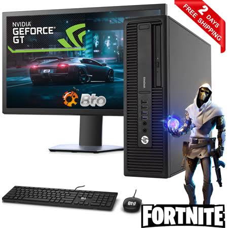 Gaming HP EliteDesk 800 G1 SFF Computer Desktop PC, Intel Core i5 Processor, 16GB Ram, 500GB Hard Drive, Nvidia GeForce GT 1030  OGZ8_E8UUU99