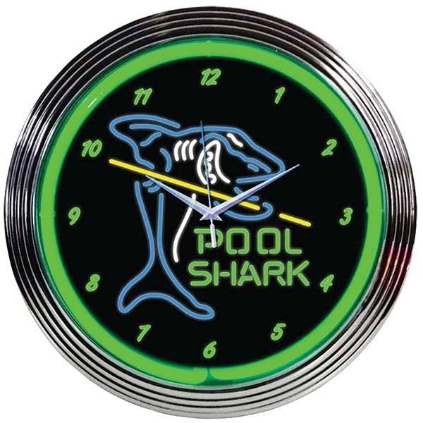 Neonetics Pool Shark Neon Wall Clock CWF0_H5VCY93