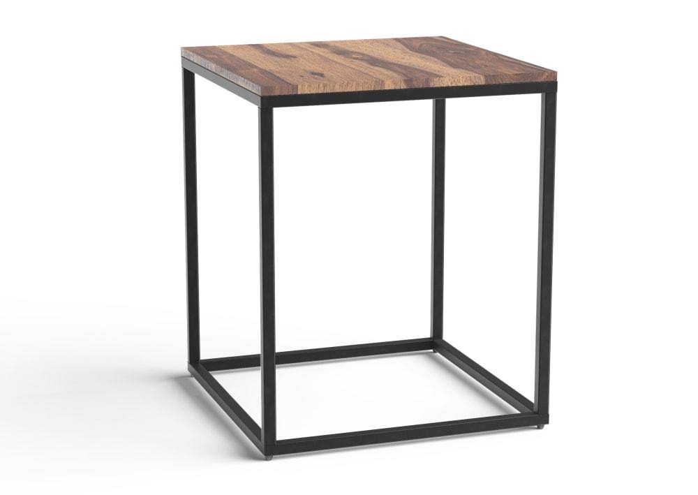 Pire 1 Squared Natural End or Side Table Brown | Wood WFP7_Z2AGK64