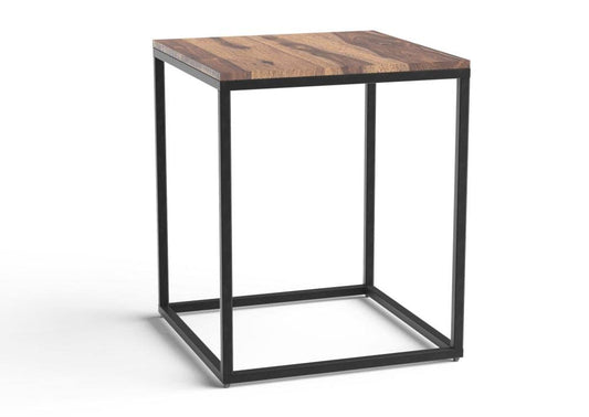 Pire 1 Squared Natural End or Side Table Brown | Wood WFP7_Z2AGK64