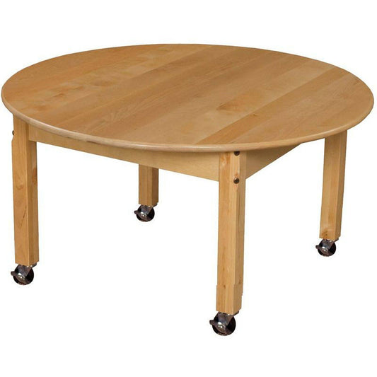 Wood Designs Mobile 36x22 Round Hardwood Table with 14x22 Legs SYI5_L1CGJ38