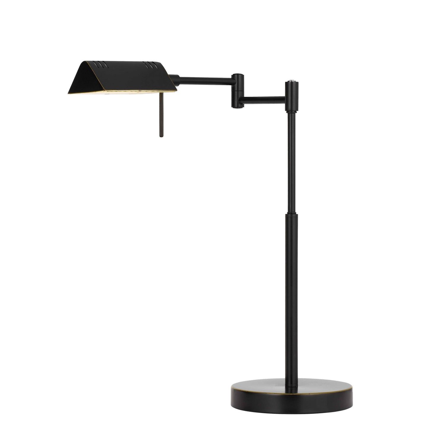 Benjara Metal Desk Lamp with Adjustable Arm and Dimmer Switch, Black PNR5_A0YPK38