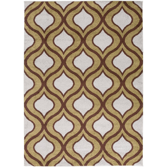 Sinclair Modern Geometric Area Rug - 9&3 x 12&6 (Green) DOX2_T3MTE28