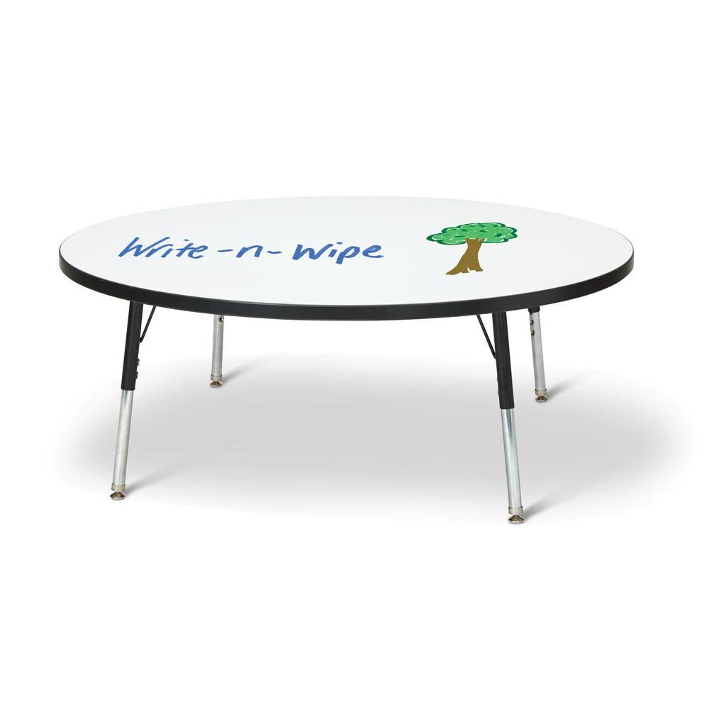 Berries Round Dry Erase Table - 48x22 Diameter, T-Height - Write-n AJB7_D9RRM22