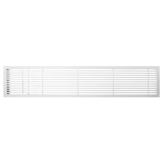 Architectural Grille 200043032 AG20 Series 4x22 x 30x22 Solid Aluminum Fixed Bar Supply/Return Air Vent GRILLE, White-Matte with XLR8_K5FJW32