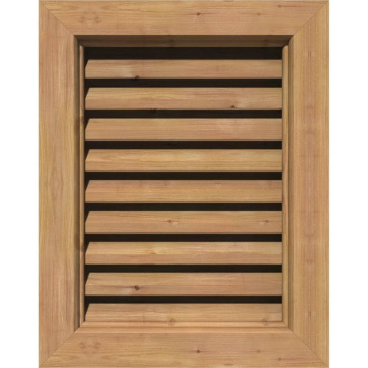 Ekena Millwork GVWVE36X3400SFUWR 36x22W x 34x22H Vertical Gable Vent (41x22W x 39x22H Frame Size): Unfinished, Functional, Smoot OFI8_T3KTE15