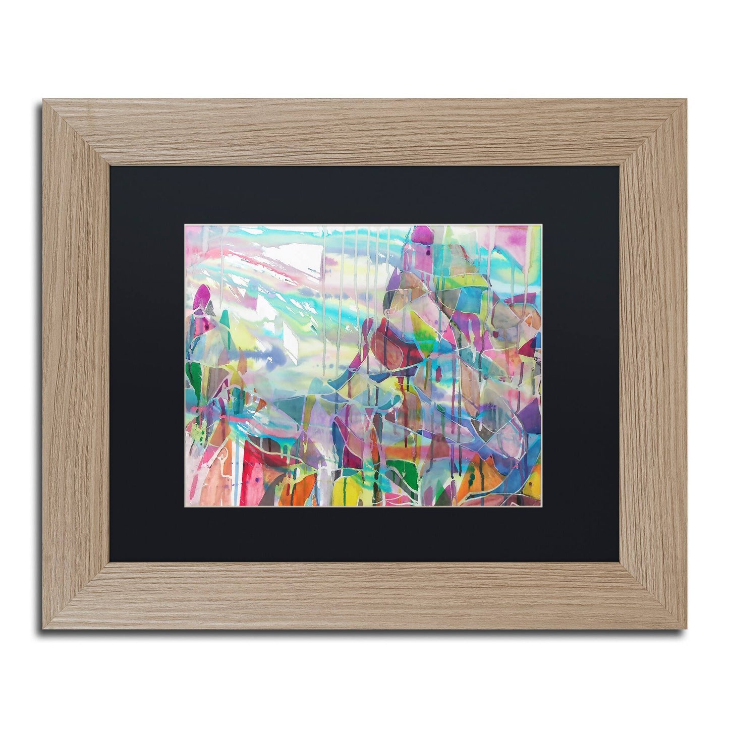 Trademark Art &Illimani& by Lauren Moss Framed Painting Print Matte Color: Black, Size: 16x22 H x 20x22 W x 0.5x22 D EKW8_B3XGS51