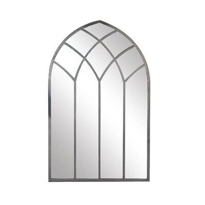 Modern  Contemporary Framed Arched Window Accent Mirror Finish: Gray FFS1_R5ZEK40