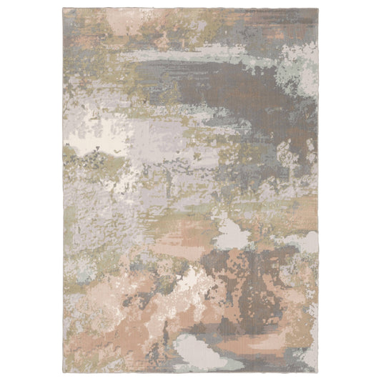 Cosette Distressed Abstract High-Low Pile Area Rug - 9&10x22 x 12&10x22 LWL9_S9EAR26