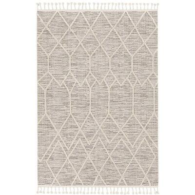 Lexington Geometric Gray/Ivory Area Rug Sand  Stable Rug Size: Rectangle 8&9x22 x 13& HPF2_R5GDK25