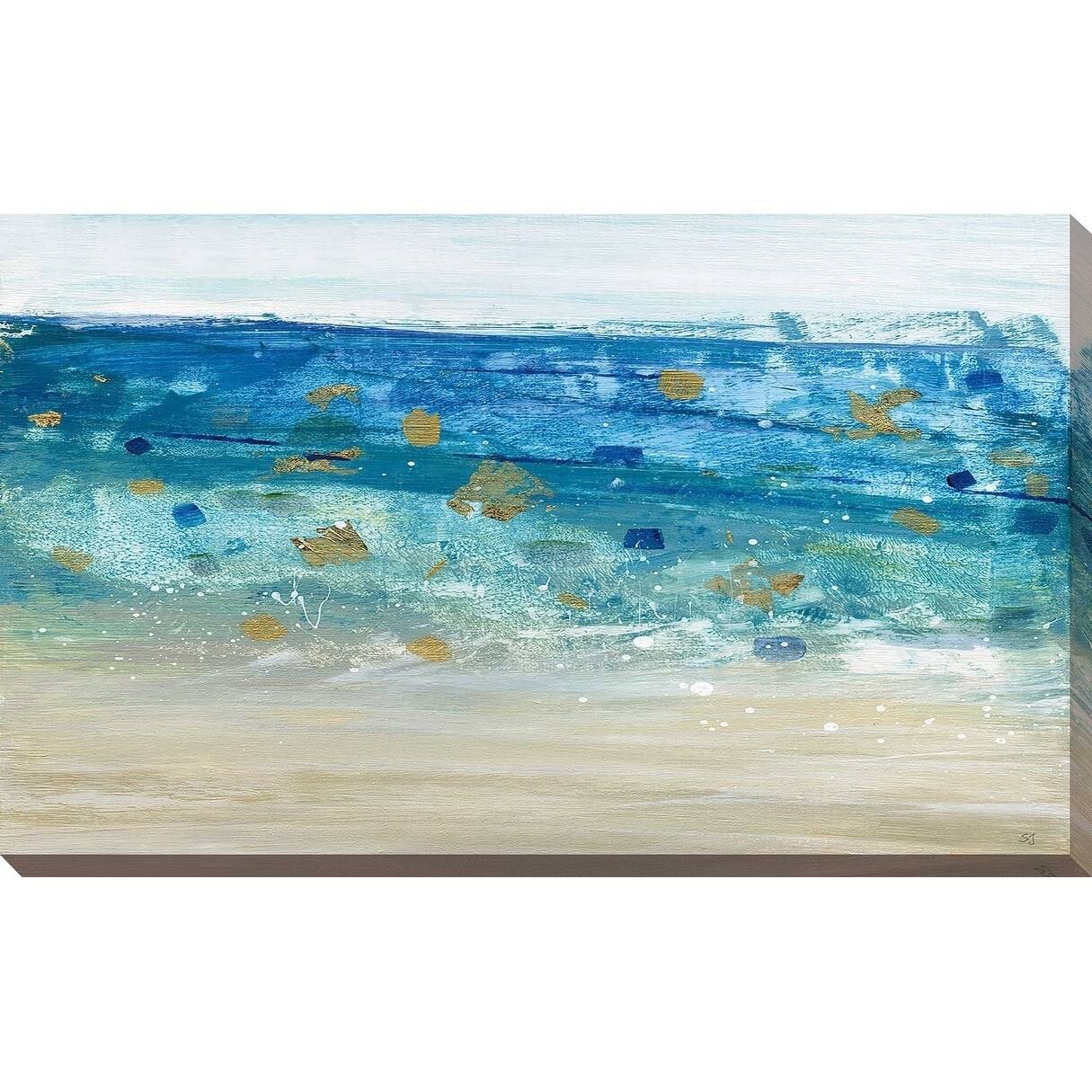 Sea Glass Summer II by Susan Jill Print on Canvas - Blue - 28x22 H x 48x22 W x 1.5x22 RHU9_Y4SEL54