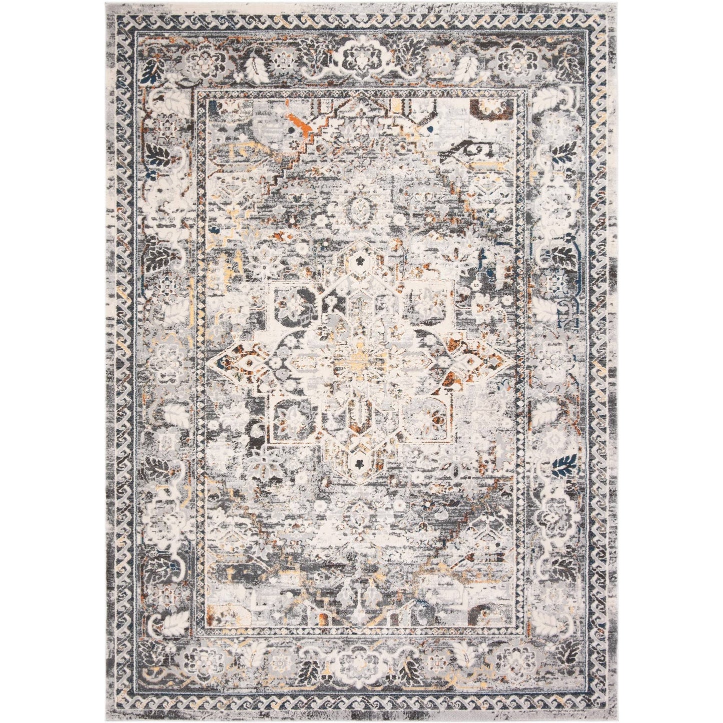 Safavieh Alhambra ALH610F 9& x 12& Grey and Cream Area Rug RJB4_Q1KJW54