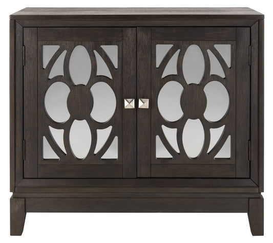 Safavieh Shannon 2 Door Chest - Dark Espresso / Mirror RGP3_S1BVF85