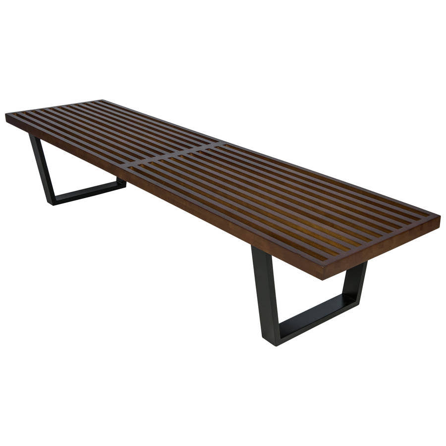 Design Edge Greenhill Dark Walnut 6 Feet Platform Bench RZL4_E2VNW40