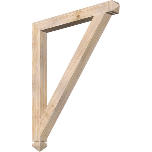 Ekena Millwork 3 1/2x22W x 36x22D x 44x22H Traditional Arts  Crafts Smooth BRACKET, Douglas Fir MWC3_X0DVQ30