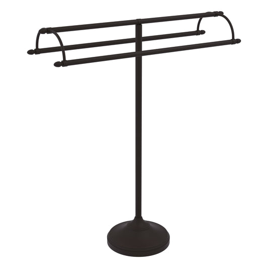 Allied Brass Free Standing Double Arm Towel Holder - Oil Rubbed Bronze TS-30 WOC8_G5UZW99